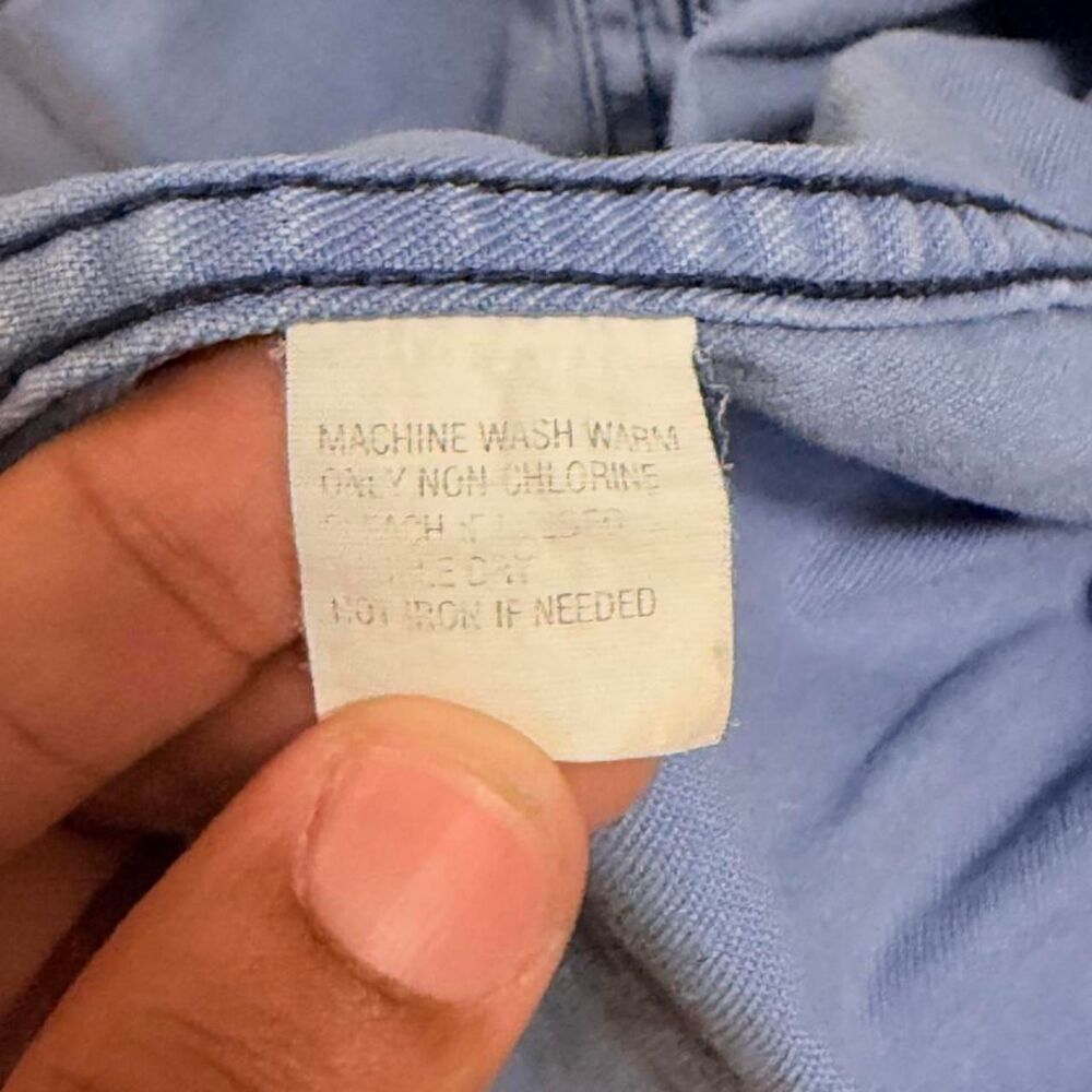 (1993) Levi's Jeans for Women Denim Work Shirt - Light Wash - M - Picture 4 of 6